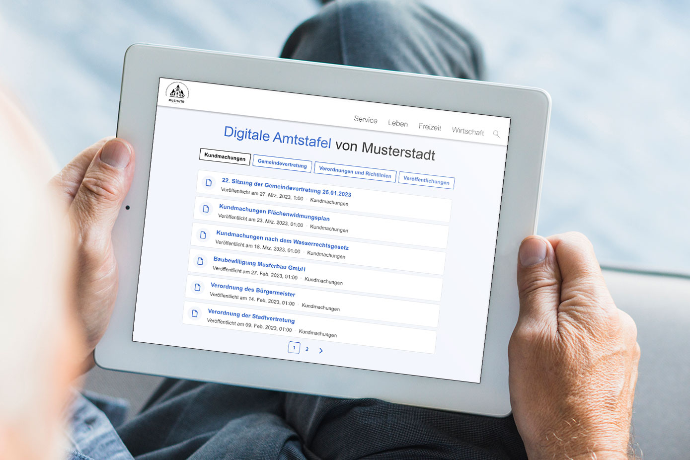 Überall und jederzeit Zugriff auf amtliche Kundmachungen.